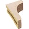 Ekena Millwork 3"W x 6"D x 9"H Classic Legacy Rough Cedar Woodgrain TimberThane Corbel, Primed Tan CORUR03X06X09LGYRCPR - alternate 2